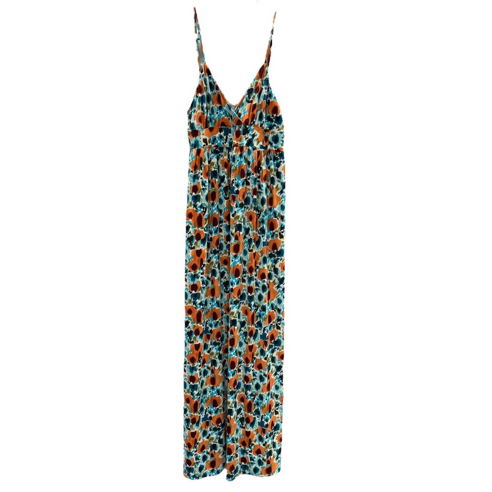 Velvet Torch Spaghetti Strap Maxi Dress Stretch Material Floral Print Resort